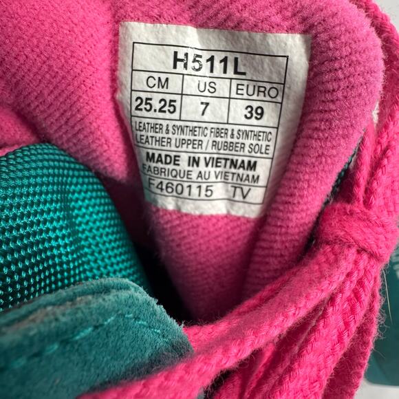 Asics Gel Lyte III Size 7 Shoes Sneakers Blue with Pink Laces Sports Activewear‎ - Picture 6 of 8